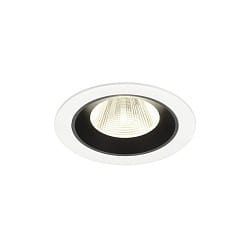 Plafonnier encastr� NUMINOS� M adapt� aux postes de travail avec �cran IP20, noir, blanche gradable