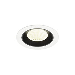 Plafonnier encastr� NUMINOS� M adapt� aux postes de travail avec �cran IP20, noir, blanche gradable