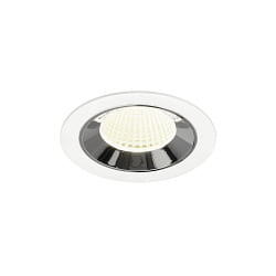 Plafonnier encastr� NUMINOS� M adapt� aux postes de travail avec �cran IP20, chrome, blanche gradable