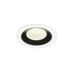 Plafonnier encastr� NUMINOS� M adapt� aux postes de travail avec �cran IP20, noir, blanche gradable