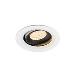 Plafonnier encastr� NUMINOS� MOVE M pivotant, adapt� aux postes de travail avec �cran IP20, noir, blanche gradable