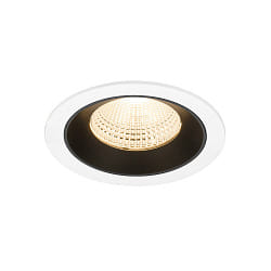 Plafonnier encastr� NUMINOS� L adapt� aux postes de travail avec �cran IP20, noir, blanche gradable