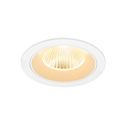 ceiling recessed luminaire NUMINOS® L round, suitable for VDU workstation IP20, white, lacquered dimmable