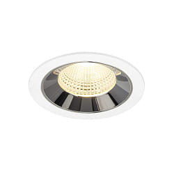 ceiling recessed luminaire NUMINOS® L suitable for VDU workstation IP20, chrome, white dimmable
