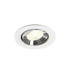 ceiling recessed luminaire NUMINOS® MOVE L swivelling, suitable for VDU workstation IP20, chrome, white dimmable