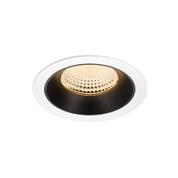 Plafonnier encastr� NUMINOS� XL adapt� aux postes de travail avec �cran IP20, noir, blanche gradable