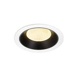 Plafonnier encastré NUMINOS® XL adapté aux postes de travail avec écran IP20, noir, blanche gradable