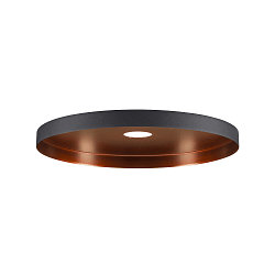 Abat-jour LALU® PLATE 33, bronze, noir