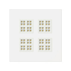 Luminaire � grille PAVANNO 625 45 WB WH DALI contr�lable par DALI, CCT Switch, UGR < 19, multipower IP20, blanche gradable