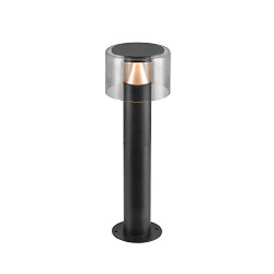 Lampadaire d’extérieur TAHA II 45 CCT Switch IP65, noir, laqué gradable