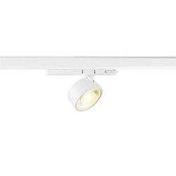 3-phase spot KALU 2.0 PHASE cylindrical, UGR < 19, cardanic swivelling IP20, white dimmable