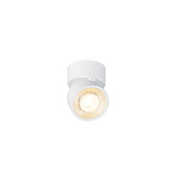 Applique et plafonnier KALU 2.0 � 1 flamme, adapt� aux postes de travail avec �cran IP20, blanche, laqu� gradable