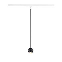 Luminaire à suspension monophasé DYSKO Bas, en forme de boule IP20, scintillant, noir gradable