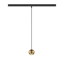 Luminaire � suspension DYSKO IP20, or, noir gradable