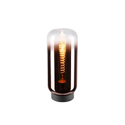 Lampe de table PANTILO SLIM cylindrique E27, cuivre gradable