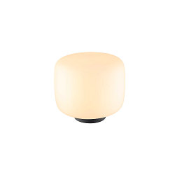 Lampe de table PANTILO cylindrique E27, blanche gradable