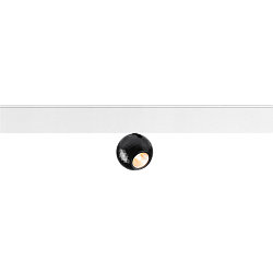 Projecteur sur rail DYSKO IP20, noir, blanche gradable