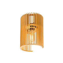 Luminaire mural WUD WL cylindrique E27 IP20, couleur naturelle, laqué gradable