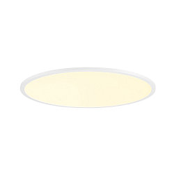 Luminaire de plafond PANEL 60 rond, adapt� aux postes de travail avec �cran IP20, blanche, laqu� gradable