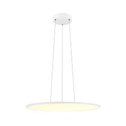 Luminaire � suspension PANEL 60 rond, adapt� aux postes de travail avec �cran IP20, blanche gradable
