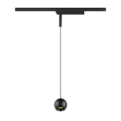 Luminaire � suspension monophas� LIGHT EYE� 2.0 Bas, commutable, en forme de boule IP20, noir mat 