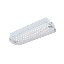 Applique et plafonnier P-LIGHT angulaire IP65, transparent, blanche, laqu� 
