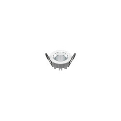 Plafonnier encastr� DOWNLIGHT P 84 ON-OFF rigide, r�sistant aux chocs, multipower, c�bl� en continu IP54, blanche 