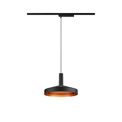 Luminaire � suspension monophas� LALU� SET TETRA 24 avec abat-jour, CCT Switch, lot de 1 IP20, noir gradable