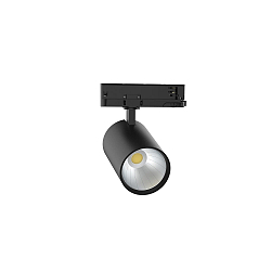 Projecteur triphasé TRACKSPOT P pivotant, adapté aux postes de travail avec écran IP20, noir 