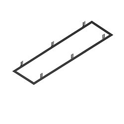 mounting frame PANEL P | PAVANNO, black