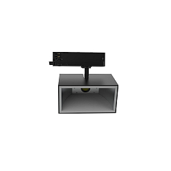 Projecteur triphasé TRACKSPOT P pivotant IP20, noir 