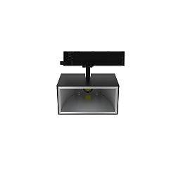 Projecteur triphasé TRACKSPOT P pivotant IP20, noir gradable