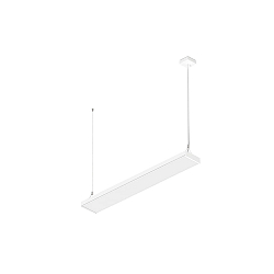 Luminaire à suspension WORKLIGHT P LINE 120 adapté aux postes de travail avec écran IP20, blanche gradable