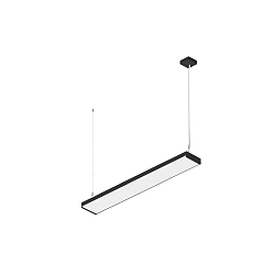 Luminaire à suspension WORKLIGHT P LINE 120 adapté aux postes de travail avec écran IP20, noir gradable