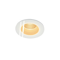 Plafonnier encastr� PATTA-F ROUND rond, rigide, reculer IP65 / IP20, blanche gradable