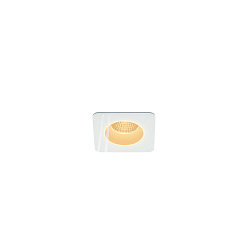 Plafonnier encastr� PATTA-F SQUARE angulaire, rigide, reculer IP65 / IP20, blanche gradable
