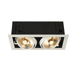 Plafonnier encastr� KADUX 2 ES111 GU10, blanche