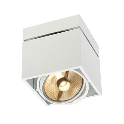 Luminaire de plafond KARDAMOD SURFACE SQUARE ES111 angulaire, single GU10, blanche