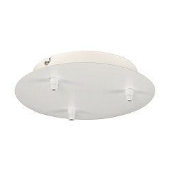 Rosace de plafond pour FITU PD 3 fois, rond blanche