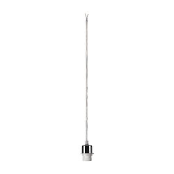 Pendant luminaire FENDA E27 Pendant cable with open cable, canopy excl., shade excl., chrome