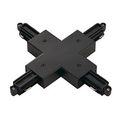 1- Connecteur en X monophas� version pour montage en surface noir 