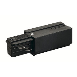 EUTRAC Feed-In for 3-Phase High voltage Track Earth left, Feed-In 1, black
