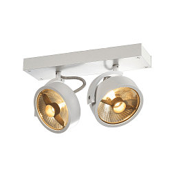 Spot KALU CW double GU10 IP20, blanche gradable
