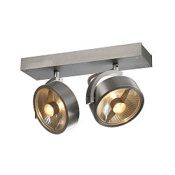 Spot KALU CW double GU10 IP20, aluminium bross� gradable
