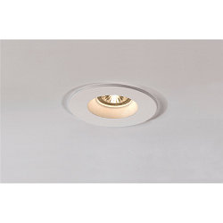 Lumi�re encastr�e PLASTRA rond GU10, blanche max. 35W