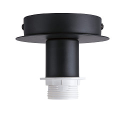 Rosace de plafond pour FENDA sans abat-jour, noir 