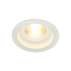 Lumière encastrée CONTONE ROUND pivotant IP44, blanche gradable
