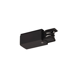 Alimentation triphasé S-TRACK ON/FF version pour montage en surface, terre droite, commutable, noir