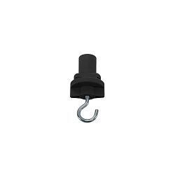 Adaptateur triphasé S-TRACK isolé, avec crochet, mécanique, universal, noir