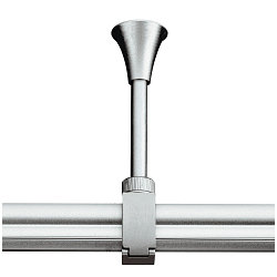 Suspension au plafond biphas�  EASYTEC II� 2-PHASE rigide, Gris argent